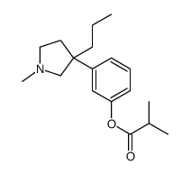 Isobutyric acid 3-(1-methyl-3-propyl-3-pyrrolidinyl)phenyl ester结构式
