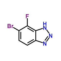 6-Bromo-7-fluoro-1H-benzotriazole Structure