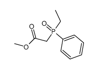 methyl 2-(ethyl(phenyl)phosphoryl)acetate结构式