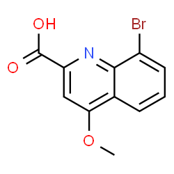 8-Bromo-4-methoxyquinoline-2-carboxylic acid Structure