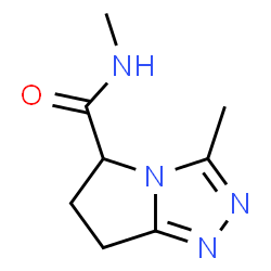 5H-Pyrrolo[2,1-c]-1,2,4-triazole-5-carboxamide,6,7-dihydro-N,3-dimethyl-(9CI) Structure