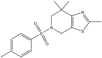 2,7,7-trimethyl-5-tosyl-4,5,6,7-tetrahydrothiazolo[5,4-c]pyridine Structure