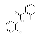 Benzamide,N-(2-chlorophenyl)-2-fluoro-结构式