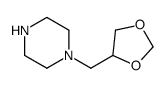Piperazine, 1-(1,3-dioxolan-4-ylmethyl)- (9CI) structure