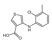 4-(2-chloro-3-methylanilino)thiophene-3-carboxylic acid结构式