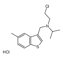 N-(2-chloroethyl)-N-[(5-methyl-1-benzothiophen-3-yl)methyl]propan-2-amine,hydrochloride结构式