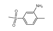 2-甲基-5-甲砜基苯胺结构式