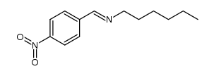 N-(4-nitrobenzylidene)hexan-1-amine结构式