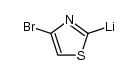 4-bromo-2-lithiothiazole结构式