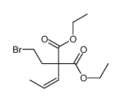 diethyl 2-(2-bromoethyl)-2-prop-1-enylpropanedioate Structure