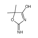 2-amino-5,5-dimethyl-1,3-oxazol-4-one Structure