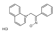 (NE)-N-(1-phenyl-2-quinolin-1-ium-1-ylethylidene)hydroxylamine,chloride结构式