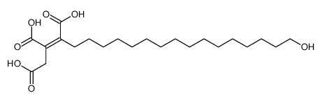 19-hydroxynonadec-2-ene-1,2,3-tricarboxylic acid Structure