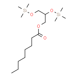 Monocaprylin, bis(trimethylsilyl)- deriv.结构式