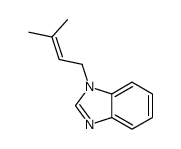 1H-Benzimidazole,1-(3-methyl-2-butenyl)-(9CI) structure