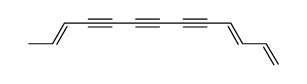 trideca-1,3,11-triene-5,7,9-triyne结构式