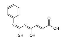 4-oxo-4-(phenylcarbamothioylamino)but-2-enoic acid Structure