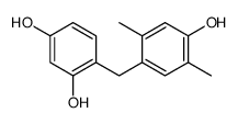 4-[(4-hydroxy-2,5-dimethylphenyl)methyl]benzene-1,3-diol Structure