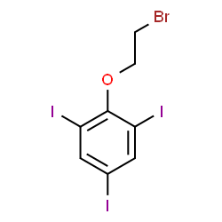 2-(2-bromoethoxy)-1,3,5-triiodobenzene结构式