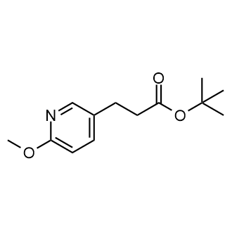 Tert-butyl 3-(6-methoxypyridin-3-yl)propanoate Structure