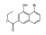 Ethyl 5-bromo-4-hydroxy-2-naphthoate structure