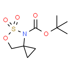 tert-butyl 5,5-dioxo-6-oxa-5λ⁶-thia-4-azaspiro[2.4]heptane-4-carboxylate Structure