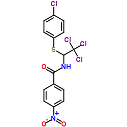 4-Nitro-N-{2,2,2-trichloro-1-[(4-chlorophenyl)sulfanyl]ethyl}benzamide picture