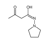 3-oxo-N-pyrrolidin-1-ylbutanamide Structure