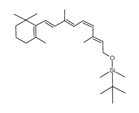 tert-butyl(((2E,4Z,6E,8E)-3,7-dimethyl-9-(2,6,6-trimethylcyclohex-1-en-1-yl)nona-2,4,6,8-tetraen-1-yl)oxy)dimethylsilane结构式