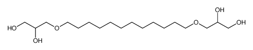 3-[12-(2,3-dihydroxypropoxy)dodecoxy]propane-1,2-diol结构式