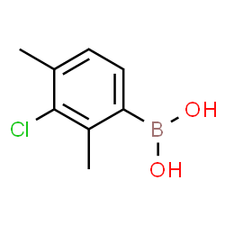 3-Chloro-2,4-dimethylphenylboronic acid结构式