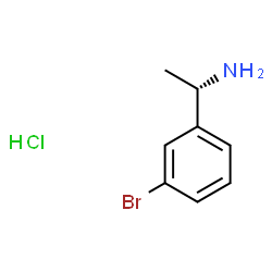 (S)-1-(3-溴苯基)乙胺盐酸盐结构式