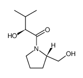 (S)-2-hydroxymethyl-N-((S)-2-hydroxy-3-methyl)-butanoyl pyrrolidine Structure
