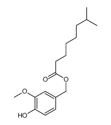 (4-hydroxy-3-methoxyphenyl)methyl 7-methyloctanoate结构式