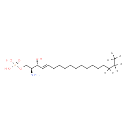 Sphingosine-1-phosphate-d7 (d18:1)结构式