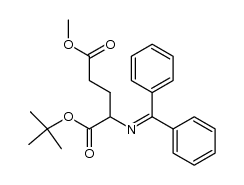 1-tert-butyl 5-methyl 2-((diphenylmethylene)amino)pentanedioate结构式