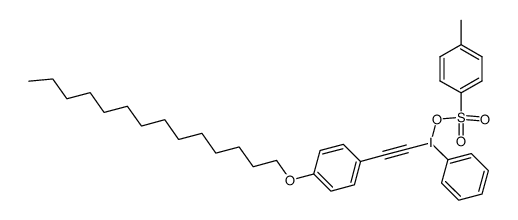 ((p-(Tetradecyloxy)phenyl)ethynyl)iodonium tosylate结构式