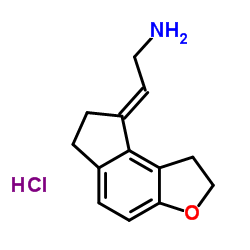 (2E)-2-(1,2,6,7-Tetrahydro-8H-indeno[5,4-b]furan-8-ylidene)ethanamine hydrochloride (1:1)结构式