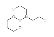 1,3,2-Dioxaborinan-2-amine,N,N-bis(2-chloroethyl)- structure