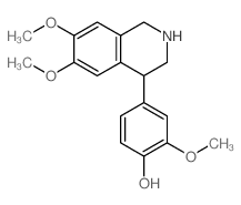 Phenol,2-methoxy-4-(1,2,3,4-tetrahydro-6,7-dimethoxy-4-isoquinolinyl)- Structure