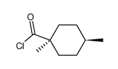 Cyclohexanecarbonyl chloride, 1,4-dimethyl-, trans- (8CI) Structure
