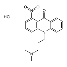 dimethyl-[3-(1-nitro-9-oxoacridin-10-yl)propyl]azanium,chloride结构式