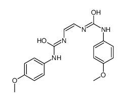 1-(4-methoxyphenyl)-3-[(E)-2-[(4-methoxyphenyl)carbamoylamino]ethenyl]urea结构式