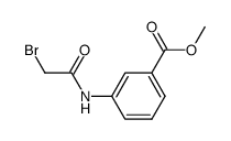 3-(2-bromo-acetylamino)-benzoic acid methyl ester Structure