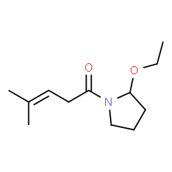 Pyrrolidine, 2-ethoxy-1-(4-methyl-1-oxo-3-pentenyl)- (9CI) Structure