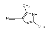 2,5-二甲基-1H-吡咯-3-甲腈结构式