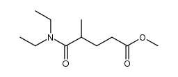 methyl 5-(diethylamino)-4-methyl-5-oxopentanoate Structure