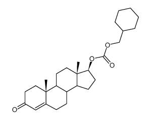 (17beta)-17-[[(cyclohexylmethoxy)carbonyl]oxy]androst-4-en-3-one structure