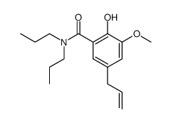 2-Hydroxy-3-methoxy-5-(2-propenyl)-N,N-dipropylbenzamide Structure