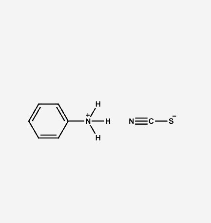 Phenylammonium thiocyanate structure